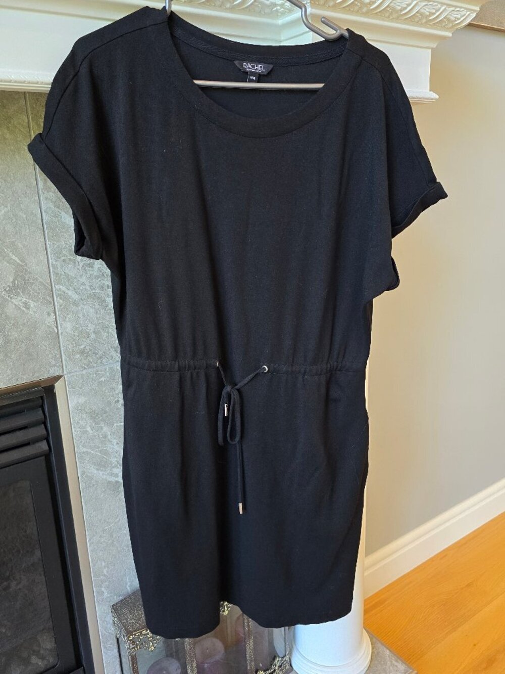 Rachel Roy black mini dress cap sleeve
